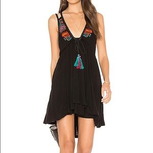 Free People Lovers Cove Black Dress